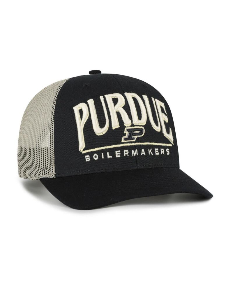 Men's Black Purdue Boilermakers Arid Adjustable Trucker Hat