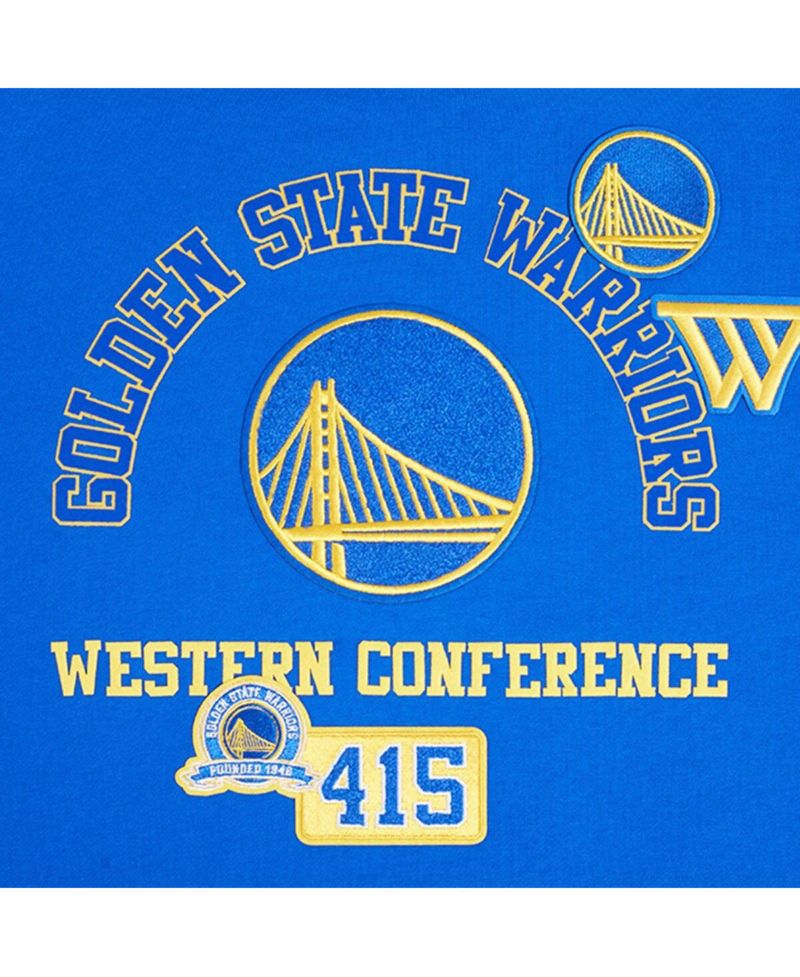 Men's Royal Golden State Warriors Area Code Pullover Hoodie