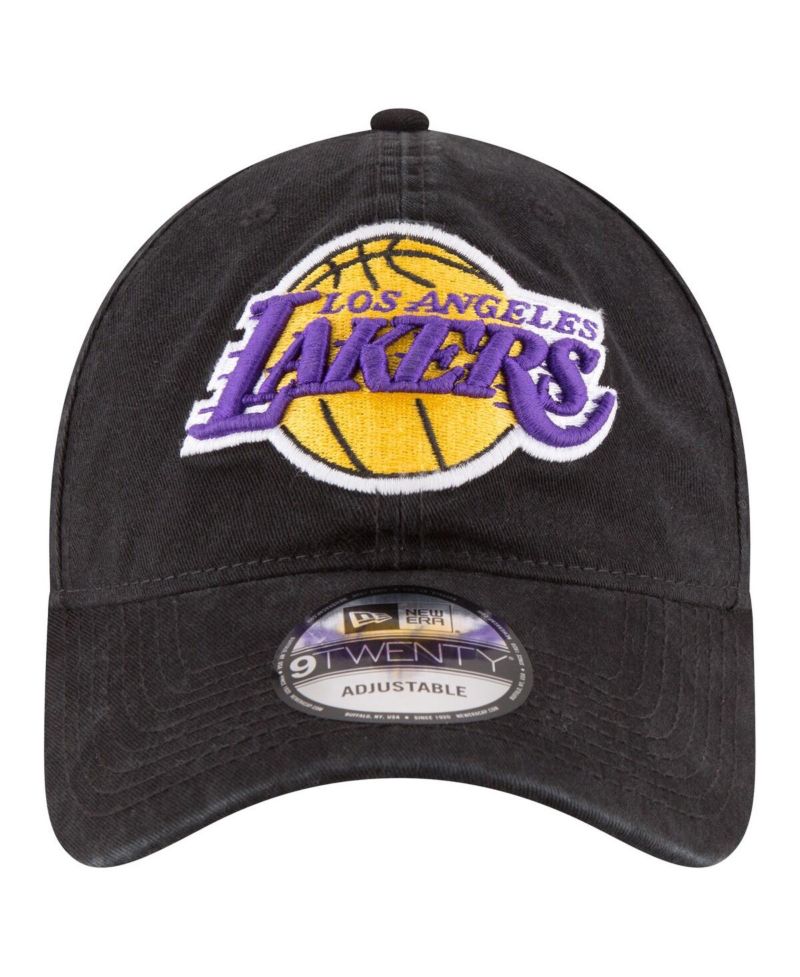 Men's Black Los Angeles Lakers Team 2.0 9TWENTY Adjustable Hat