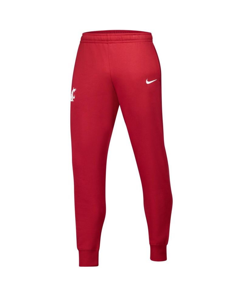 Men's Crimson Washington State Cougars Club Fleece Pants