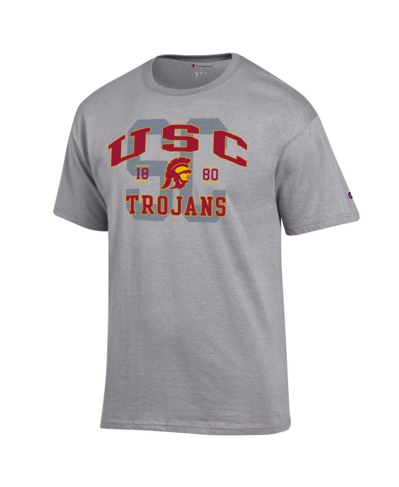 Men's Heather Gray USC Trojans Varsity T-Shirt