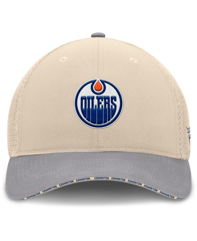Men's Tan Edmonton Oilers Fundamentals Span Flex Hat