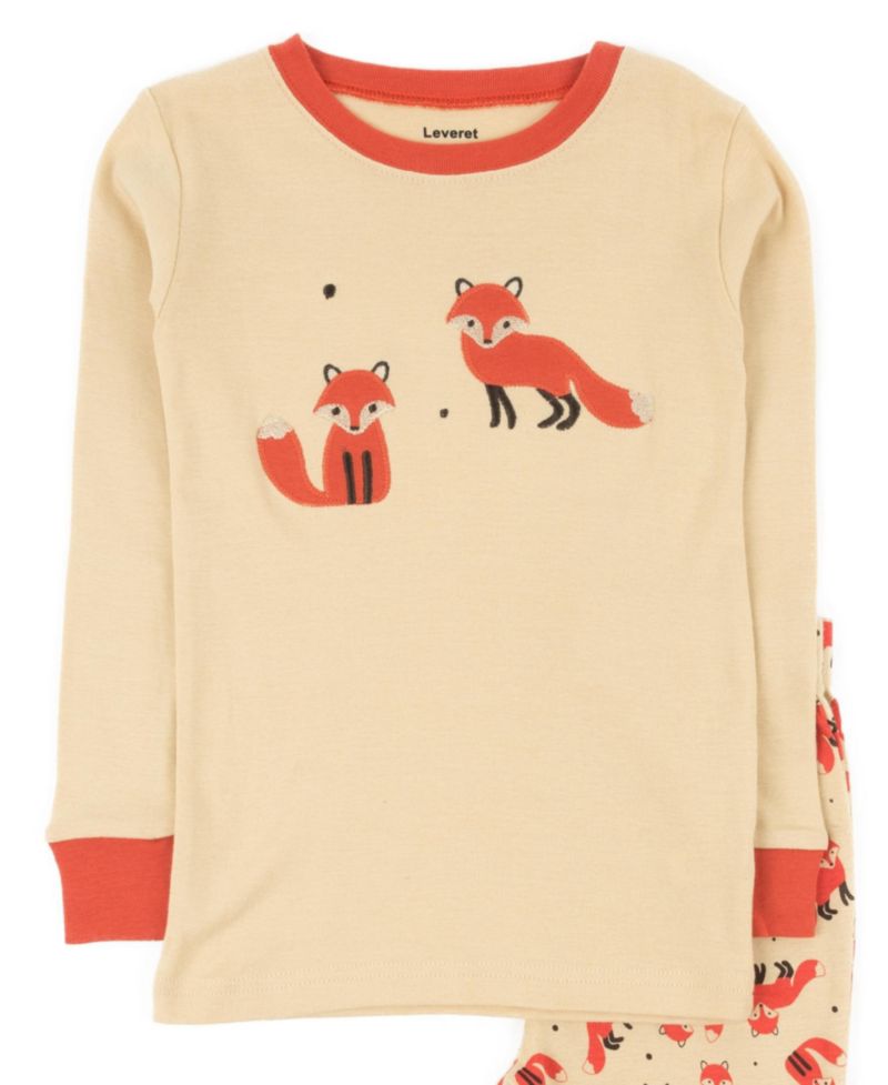 Little/Big Girls (6-14) 2-Piece Sweet and Playful Cotton Long Sleeve Pajama Set