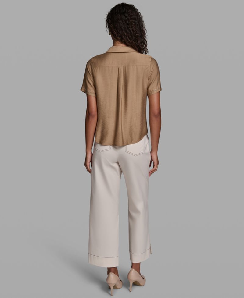 Petite Short-Sleeve Blouse