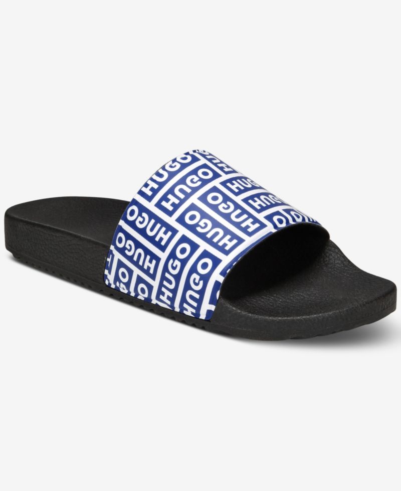 Men's Monogram Logo Slip-on Slides