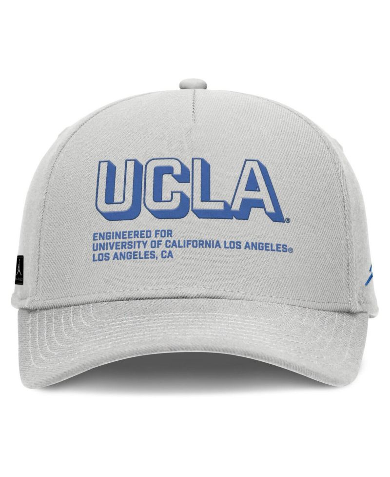 Men's Gray UCLA Bruins 2025 Sideline Dust Pinched Rise Adjustable Hat