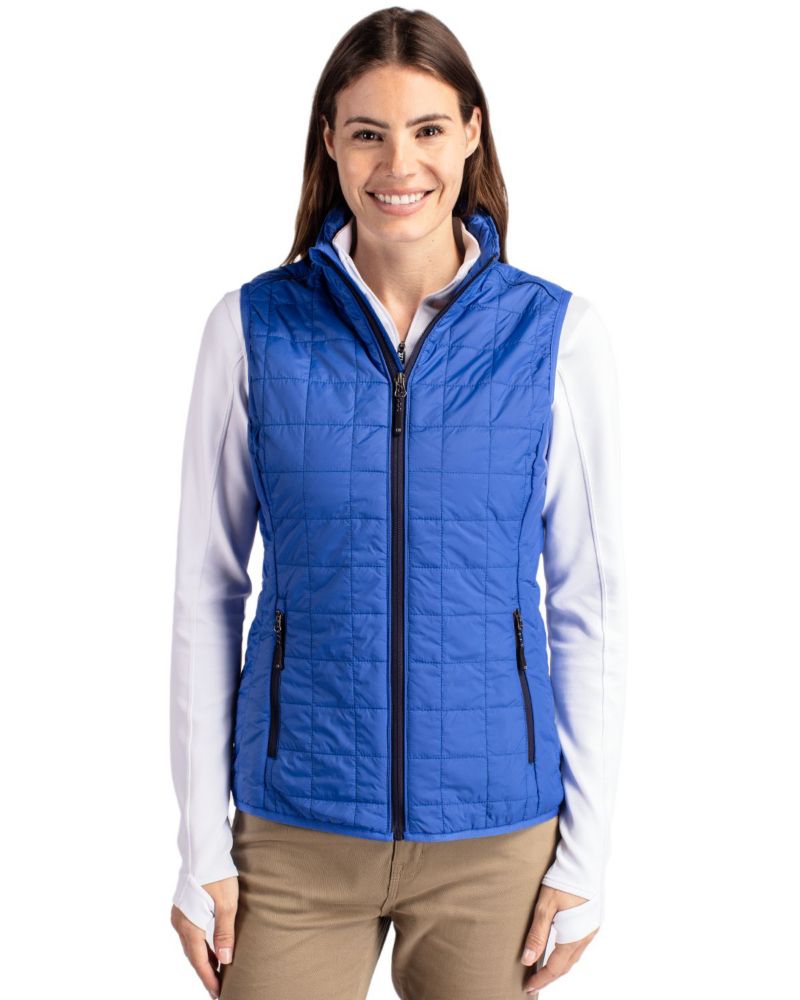 Women's Cutter and Buck Rainier PrimaLoft Eco Insulated Full Zip Puffer Vest