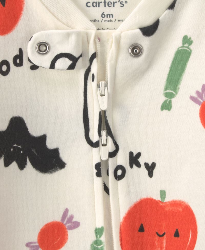 Baby Boys' and Baby Girls' Halloween 2-Way Zip Sleep & Play