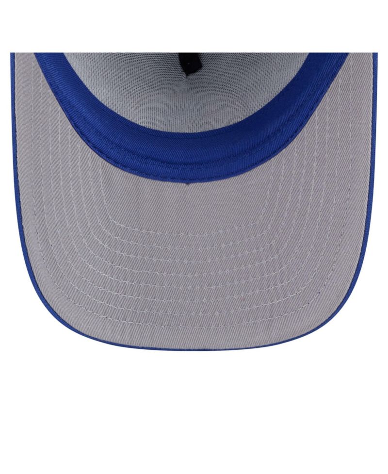 Men's Royal Golden State Warriors Faded Foam Front 9FIFTY A-Frame Adjustable Trucker Hat