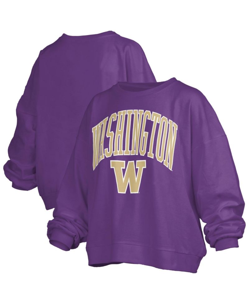 Women's Purple Washington Huskies Janise Fleece Sweatshirt