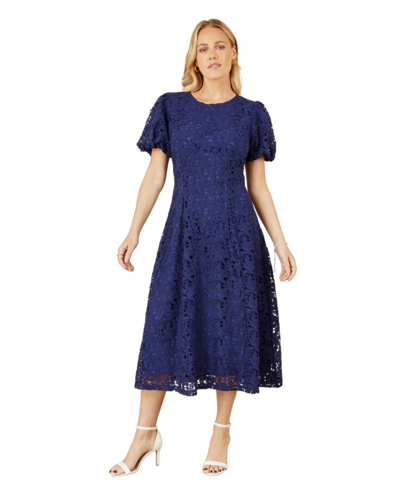 Women's Lace Midi Skater Dress