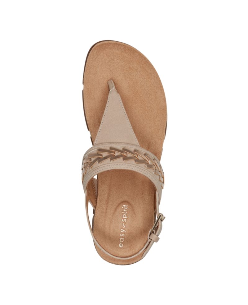 Monte Woven T-Strap Flat Slingback Sandals