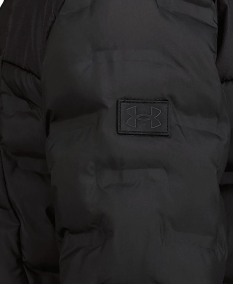 Boys' 8-20 Solid Blue Full-Zip Puffer Hooded Jacket
