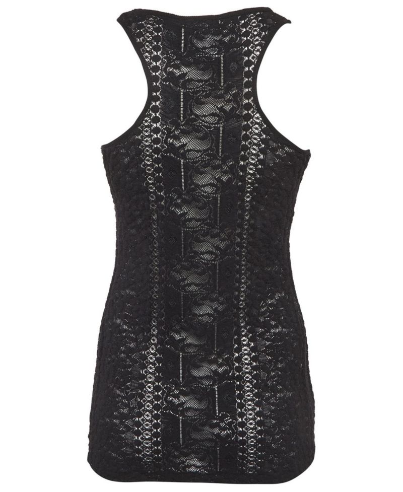 Women's Stretch Lace Sheer Tank Top