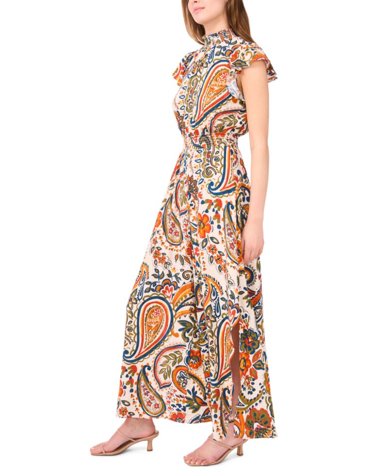 Women's Mock-Neck Wide-Leg Jumpsuit
