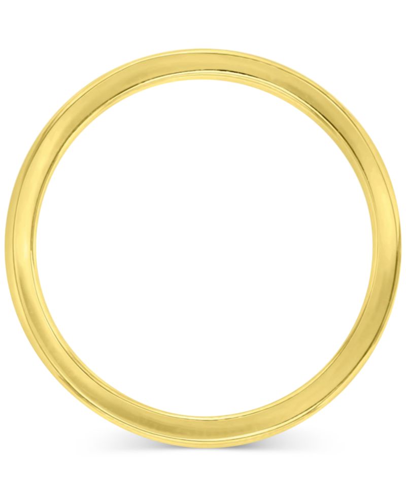 Polished Finish Dome Comfort Fit Narrow Stack Band