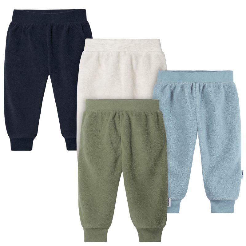 Baby Boys Fleece Pants, 4-Pack