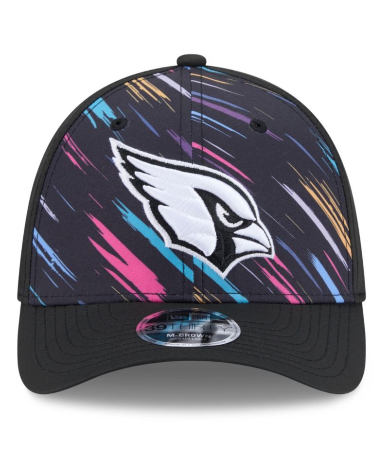 Men's Black Arizona Cardinals 2026 NFL Cruical Catch 39THIRTY M-Crown Stretch Hat