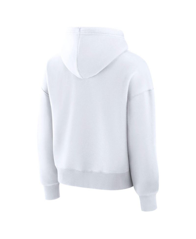 Women's White Utah Mammoth Primary Logo Legacy Fleece Pullover Hoodie