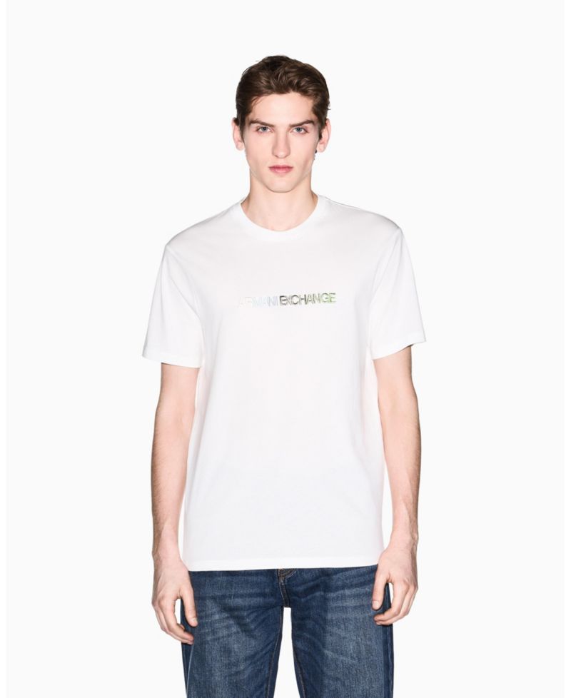 Men's Short Sleeve Rainbow Logo T-Shirt