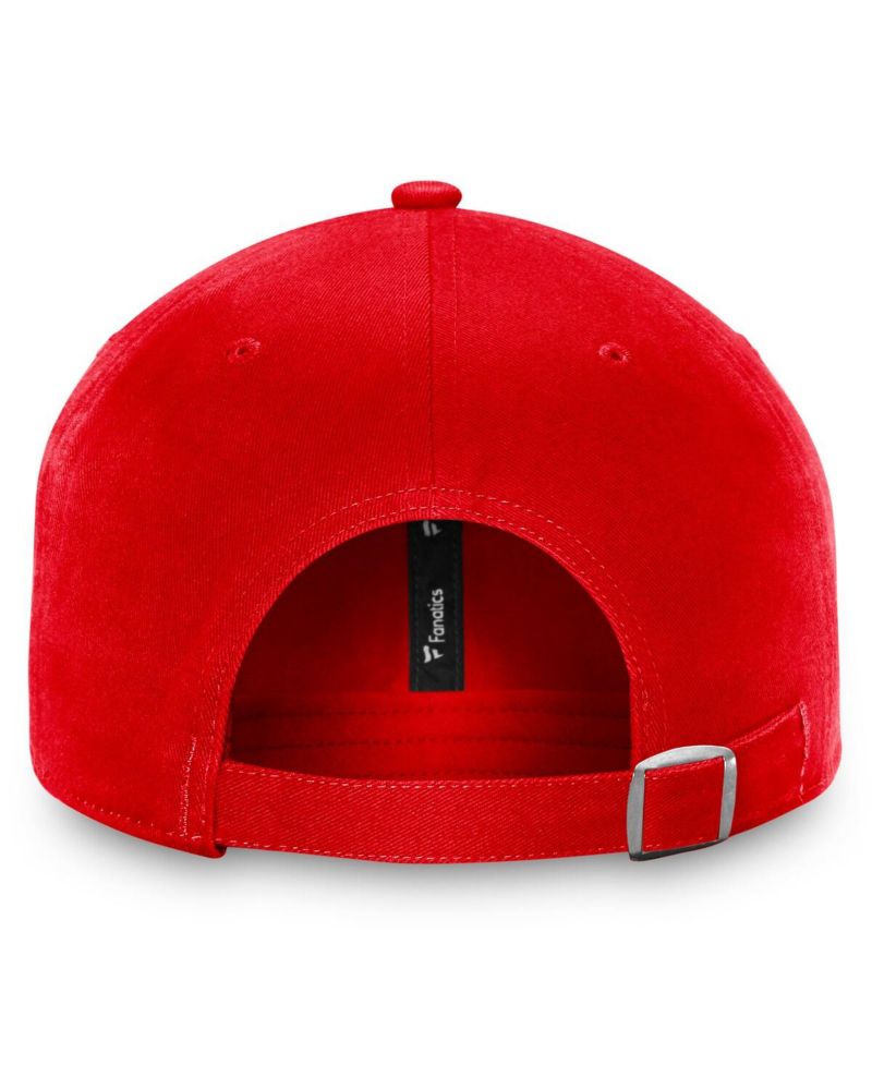 Men's Red New Jersey Devils Core Primary Logo Adjustable Hat
