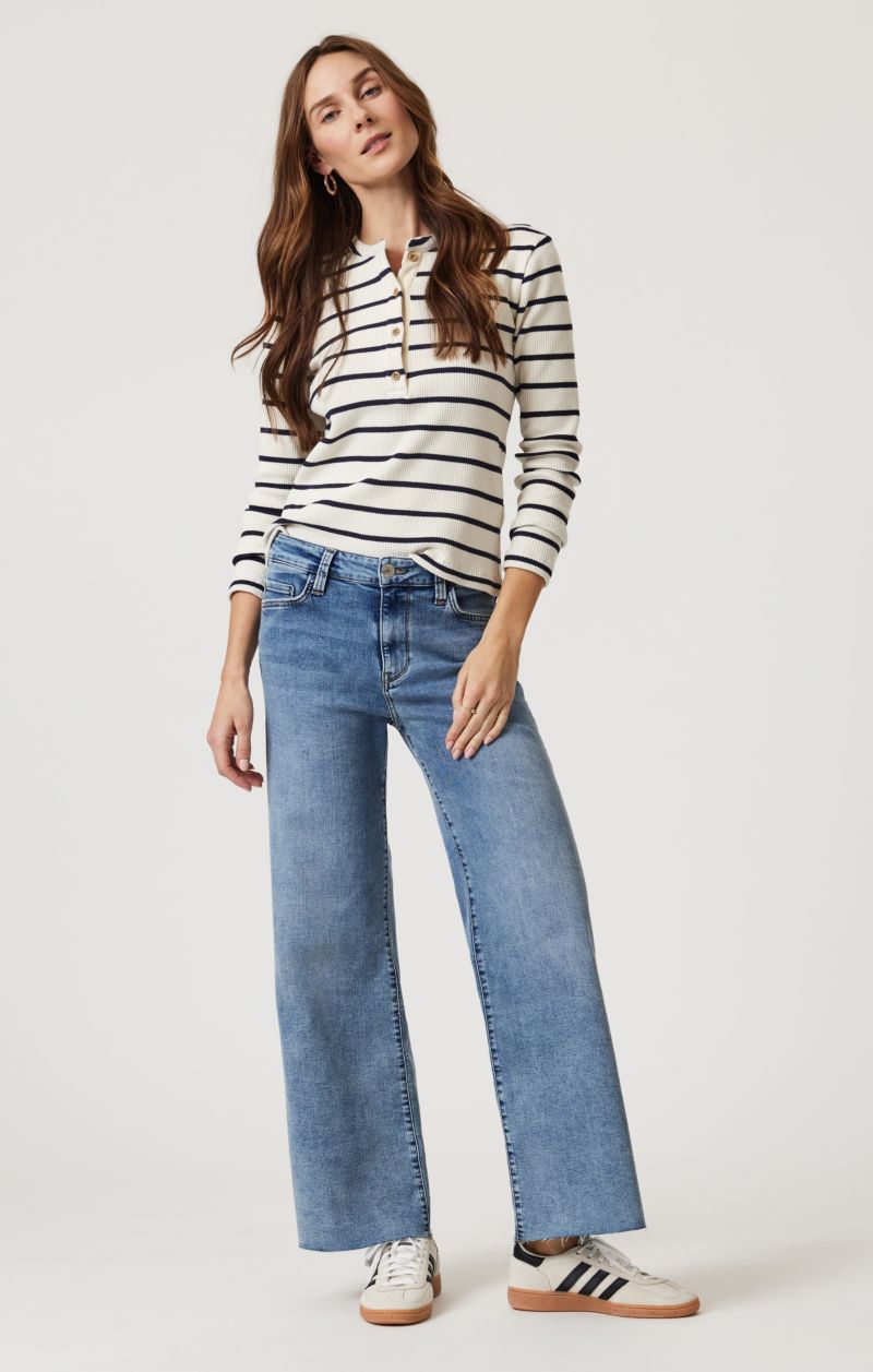 Women's Mavi Paloma Wide Leg In Light Brushed Tribeca