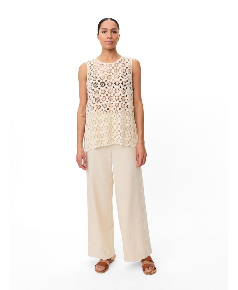 Women's Mafanelis Floral-Crochet Tank Top