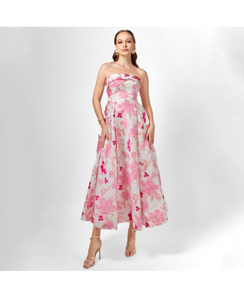 Women's Alanna Jacquard A Line Midi