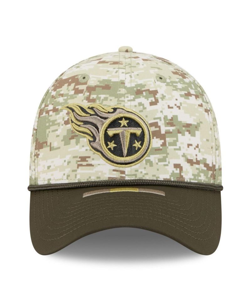 Men's Camo/Dark Green Tennessee Titans 2025 Salute to Service 39THIRTY Flex Hat