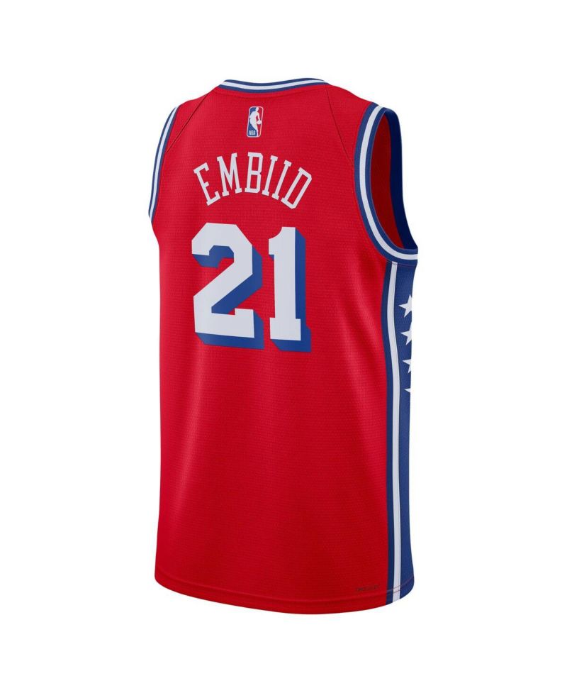 Men's Joel Embiid Red Philadelphia 76ers 2022/23 Statement Edition Swingman Jersey