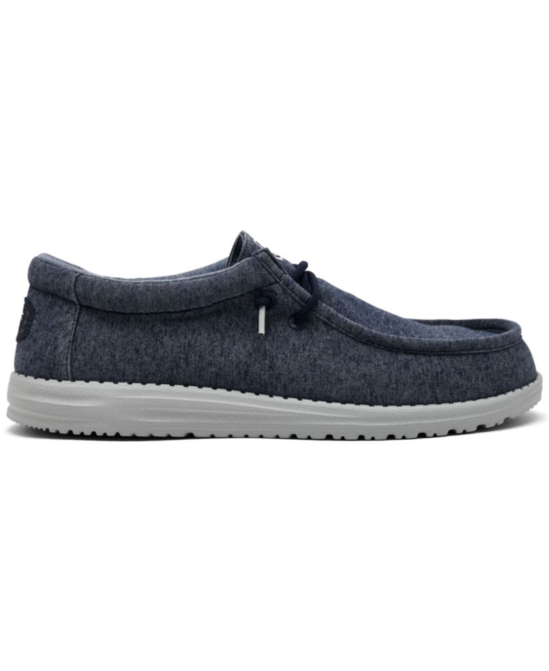 Men's Wally Stretch Jersey Slip-On Lifestyle Moccasin Loafers from Finish Line