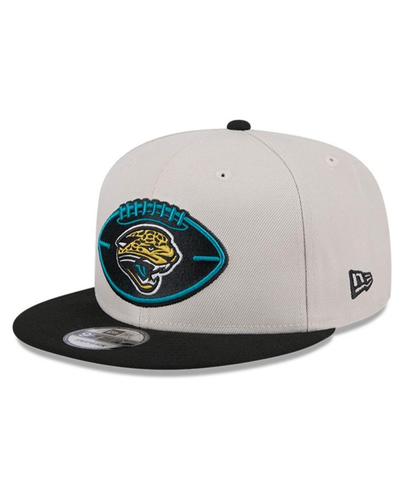 Men's Stone/Black Jacksonville Jaguars 2024 Sideline Historic 9FIFTY Snapback Hat
