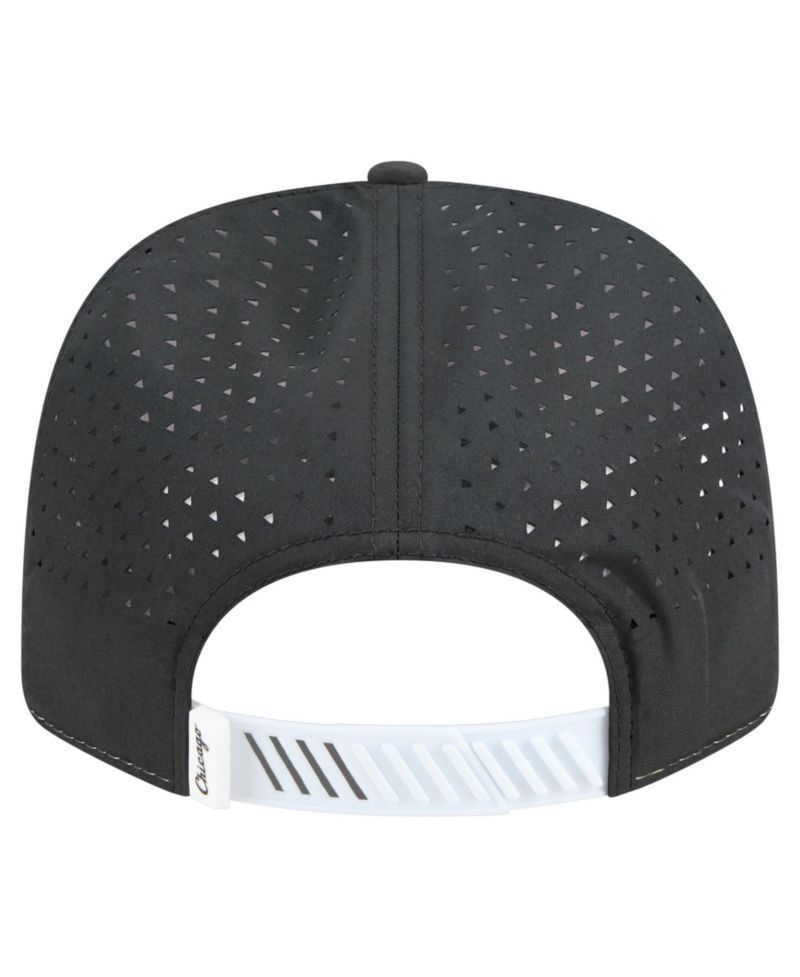 Men's White/Black Chicago White Sox Established Patch 9SEVENTY Adjustable Hat