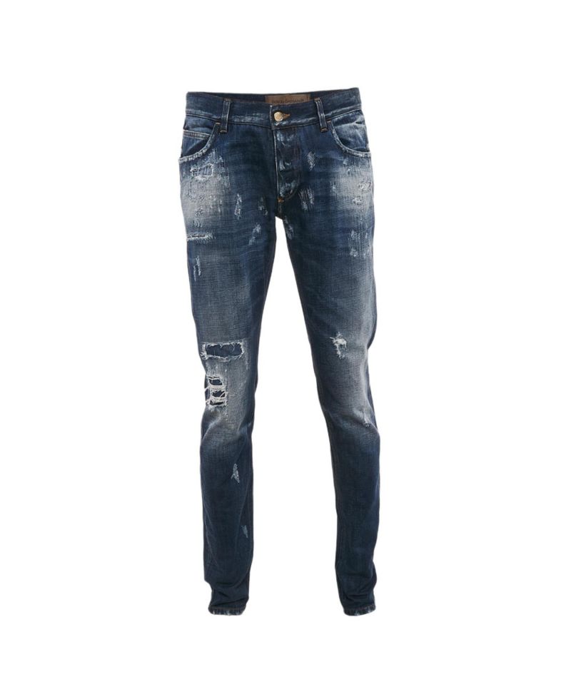 Men's Distressed Denim Jeans