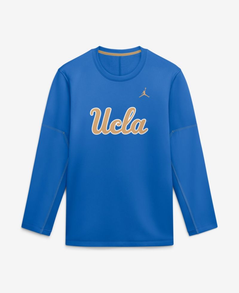Men's Blue UCLA Bruins 2026 Sideline Coaches Therma-FIT Long Sleeve Top