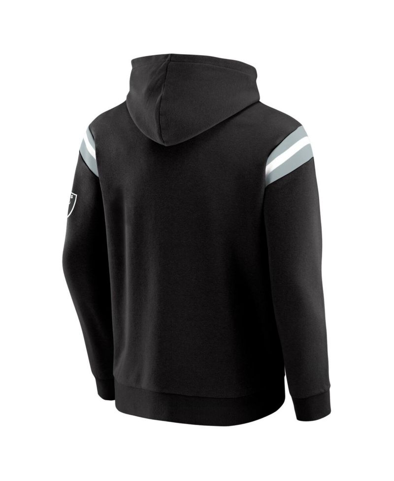 Darius Rucker Collection by Men's Black Las Vegas Raiders Football Washed Pullover Hoodie