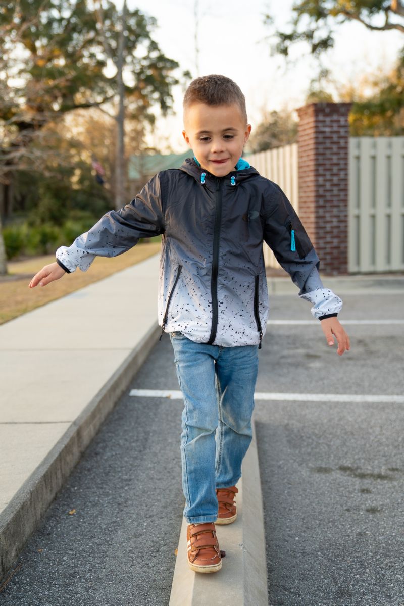 Boys Lightweight Windbreaker hooded Jacket