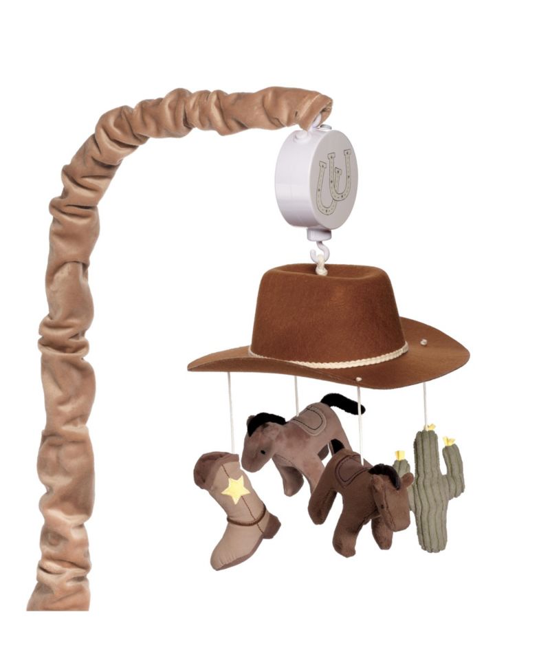 Country Western Cowboy Hat Musical Crib Mobile