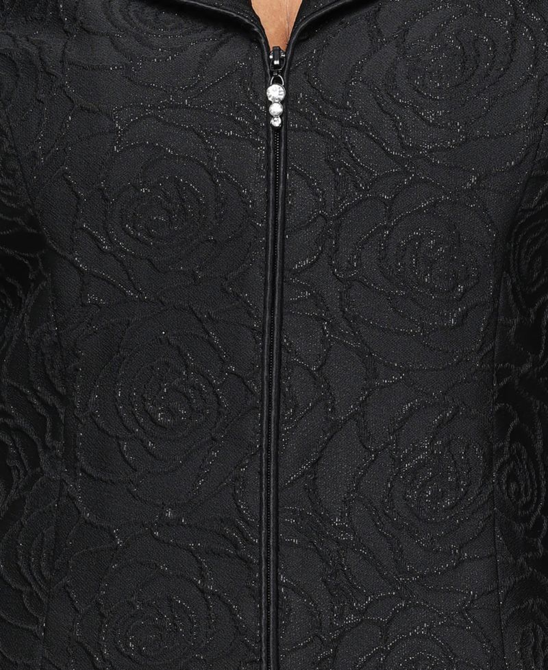 Women's Textured Jacquard Zip Jacket