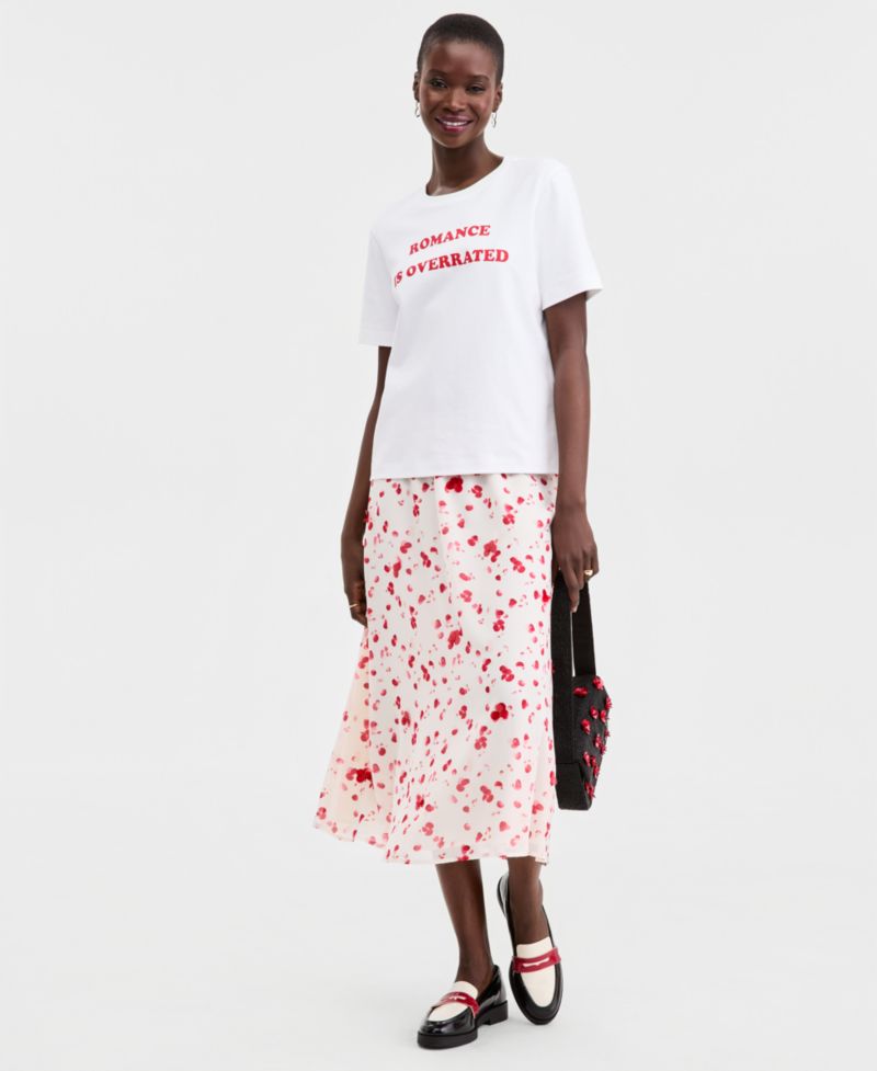 Women's Embellished Pull-On Midi Skirt