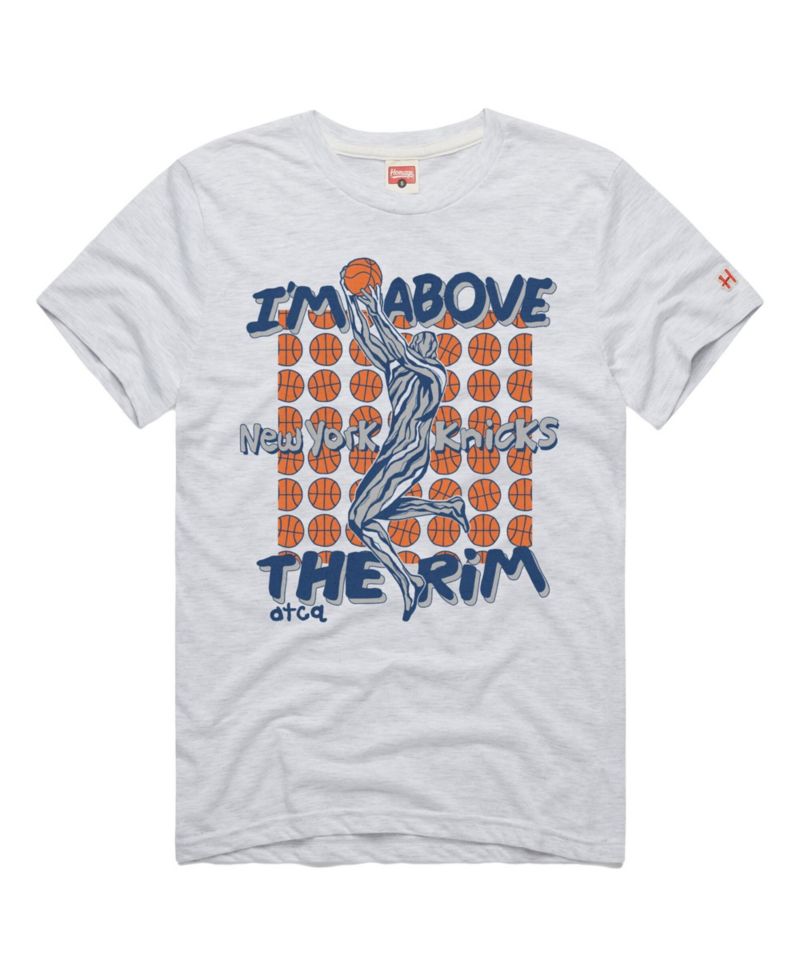 Men's Homage Ash New York Knicks A Tribe Called Quest x NBA I'm Above The Rim Tri-Blend T-Shirt