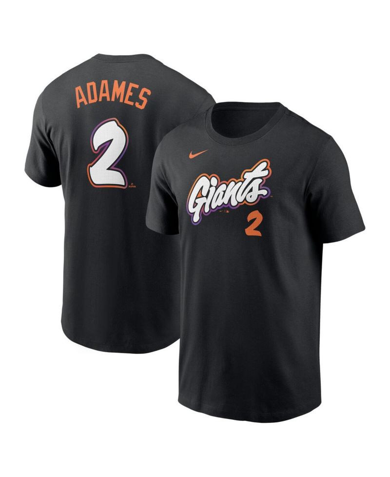 Men's Willy Adames Black San Francisco Giants 2025 City Connect Fuse Name & Number T-Shirt