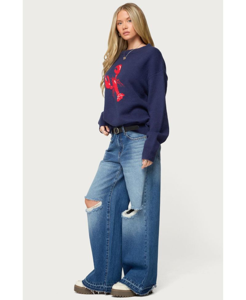 Women's Don'T Be Shellfish Knit Sweater