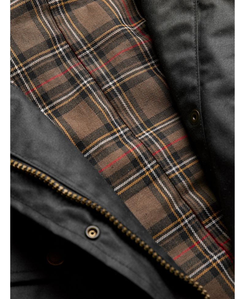 Women's British Waxed Cotton Belted Jacket