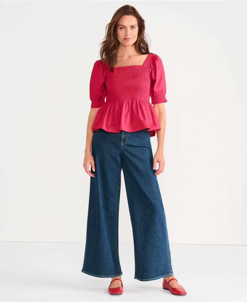 Women's Tall Recover Denim High Rise Extra Wide Leg Jeans