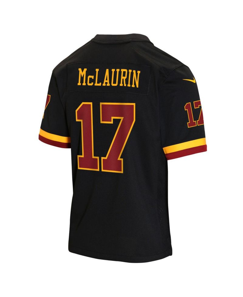 Big Boys and Girls Terry McLaurin Black Washington Commanders Hail Raiser Alternate Game Jersey
