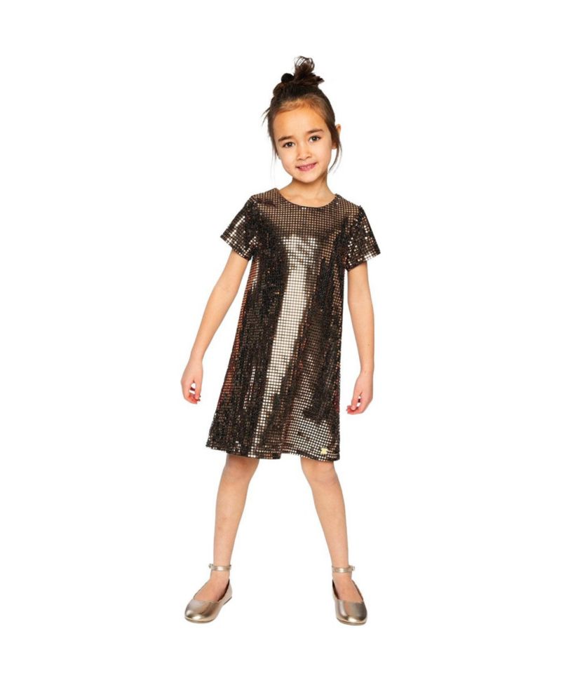 Big Girls 6-14Y Short Sleeve A Line Dress
