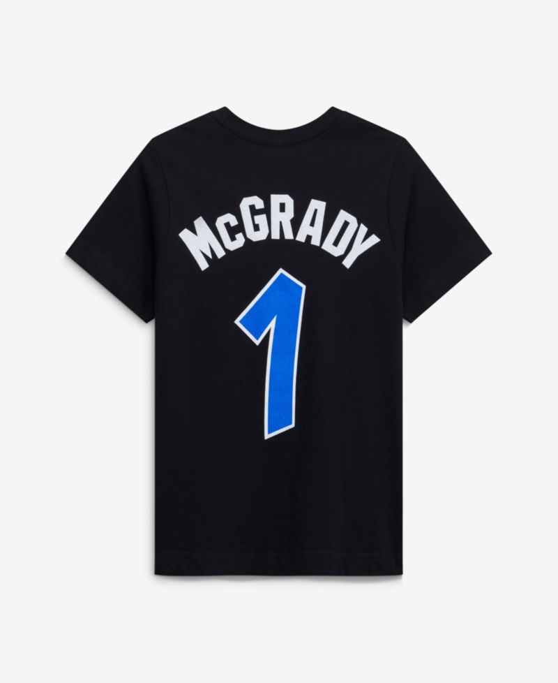 Big Boys and Girls Tracy McGrady Black Orlando Magic Hardwood Classics Name & Number T-Shirt