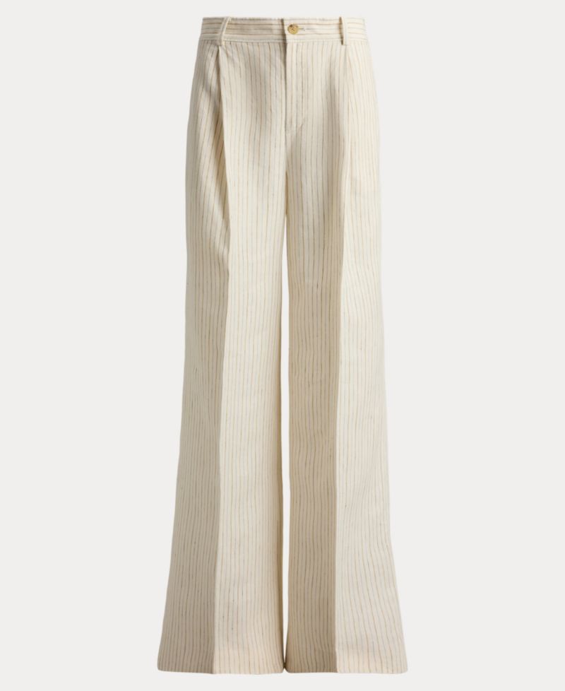 Women's High-Rise Pinstripe Wide-Leg Pants