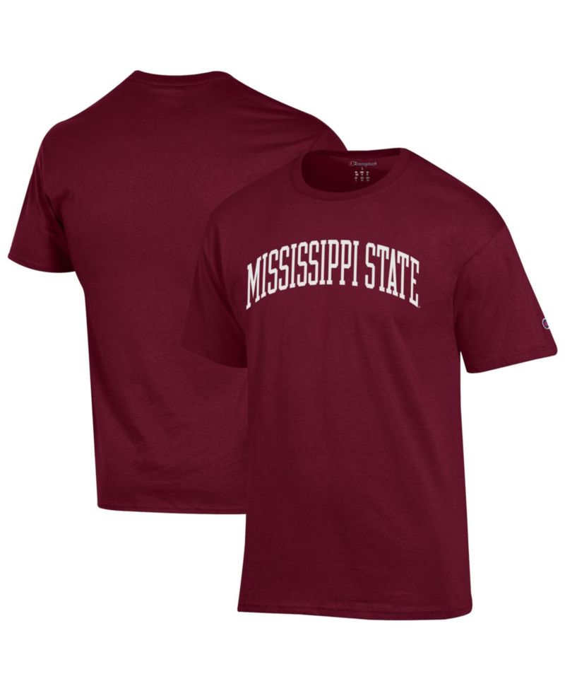 Men's Mississippi State Bulldogs Basic Arch Screen-Print Graphic Classic-Fit T-Shirt